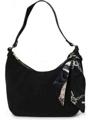 Berphalle Fularlı fermuarlı tek bölmeli kadın el ve Omuz Çantası