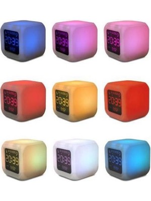 Evaglow Renk Değiştiren Küp Saat