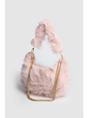 Septemmart Kadın Lior Peluş Çift Askılı El ve Çapraz Çanta