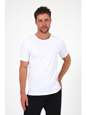 Septemmart %100 Pamuklu Bisiklet Yaka Erkek Slim Fit Basic T-Shirt