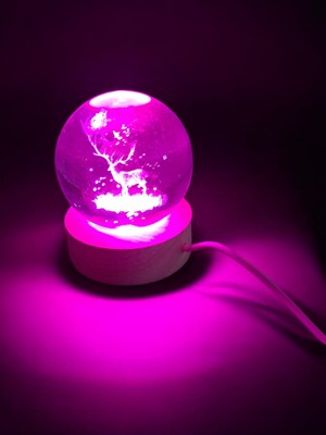 Loacandleco Renk Değiştiren Geyik Cam Küre