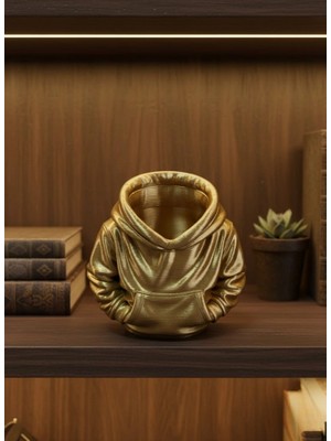 Shopwave Gold Hoodie Kalemlik 10X10 cm Masa Üstü Düzenleyici