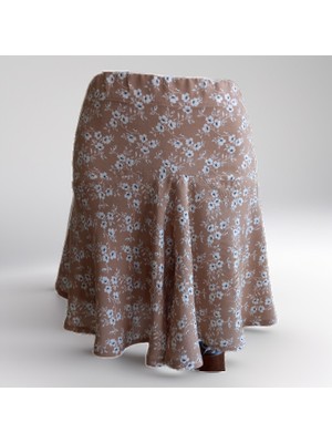 Pars Moda Tasarım Kadın Viskon Kumaş Şort Etek