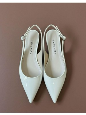 Emienza Rozhex 1.sınıf Rugan Deri Sivri Burun Bayan Babet