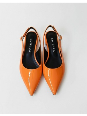 Emienza Rozhex 1.sınıf Rugan Deri Sivri Burun Bayan Babet