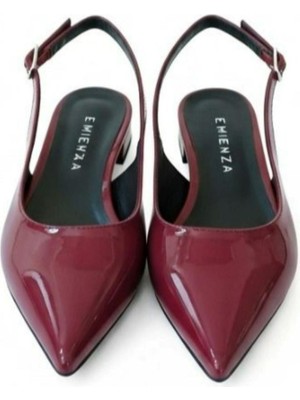 Emienza Rozhex 1.sınıf Rugan Deri Sivri Burun Bayan Babet