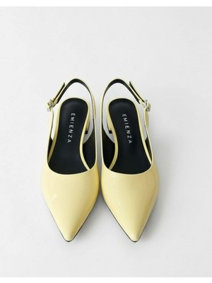 Emienza Rozhex 1.sınıf Rugan Deri Sivri Burun Bayan Babet