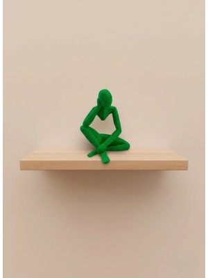 Shopwave Minimal Insan Figürü Biblo Yeşil Ev ve Ofis Dekoru