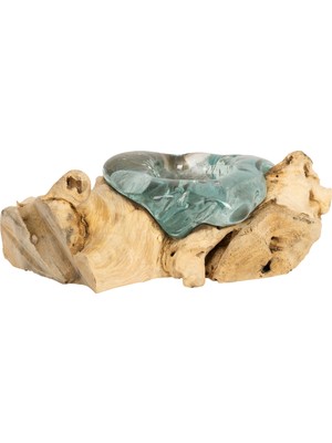 Artika Design Tea Light  Ahşaba Cam Üfleme