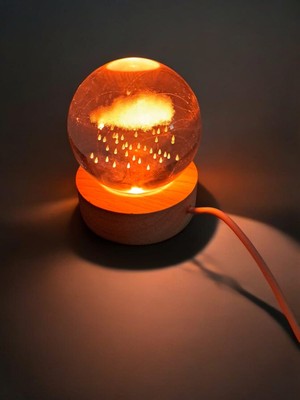 Loacandleco Renk Değiştiren Bulut Cam Küre