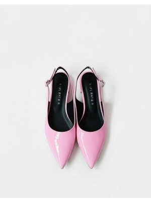 Emienza Rozhex 1.sınıf Rugan Deri Sivri Burun Bayan Babet