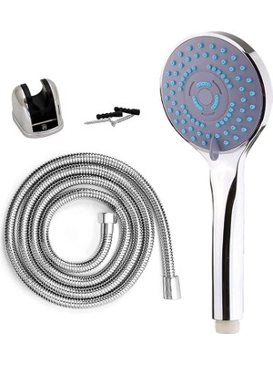 El Duşu Başlığı - 150 cm Örgülü Duş Spirali Hortumu (2'li Set)