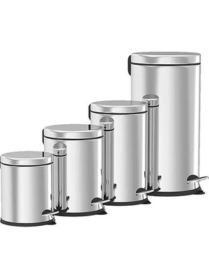 Pedallı Çöp Kovası Krom 12 LT(NV1004)