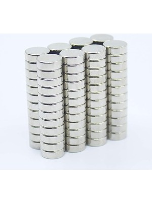 Adet 8x3 mm Yuvarlak Güçlü Neodyum Mıknatıs (Çap 8 mm Kalınlık 3 Mm)
