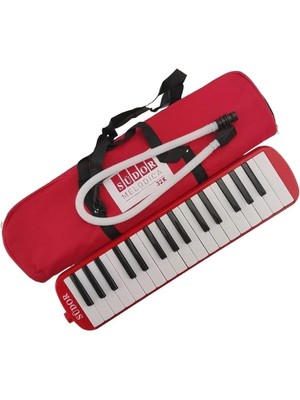 Sürdor Melodika 32K Tuşlu Melodika Bez Çantalı Kırmızı Renk