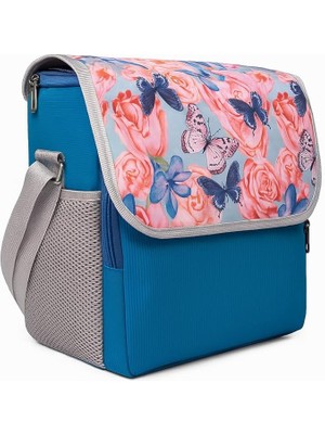 Soğuk Sıcak Tutan Termal Termos Yiyecek Içecek Çantası Buz Aküsü Hediyeli Çiçekli