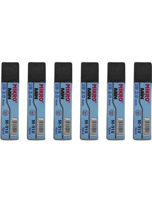 Ucu 2.0mm 2b Mikro 2b Kalem Ucu 2mm Siyah 6 Adet