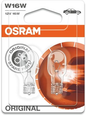 T15 Orijinal 921-02B Osram Lamba W16W, Kuyruk Ampuller, 12V W2.1x9.5d