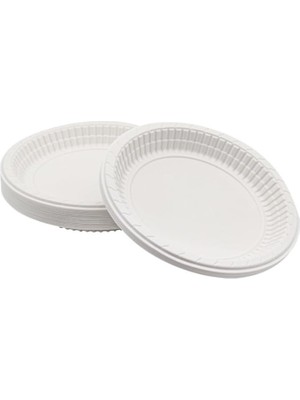 Tabak 100'LÜ 17 cm Beyaz Plastik Tabak