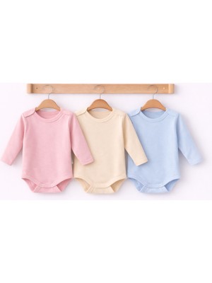 Can Baby %100 Organik Pamuk Bebek Body 3’lü Set Uzun Kollu – Unisex