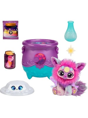 Mixies Büyülü Mücevher Sürpriz Kazan: Ay. Yeni Pırıltılı Gözlerle! Fizzing Cauldron'dan Mixie Peluşunu Ortaya Çıkarın ve 2 Büyülü Ay Taşı Sürprizini Keşfedin! Stiller Değişebilir
