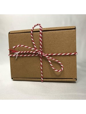 Beyaz Ip Iki Renkli Bileklik Paketleme Ipi 10 Metre (Kırmızı)