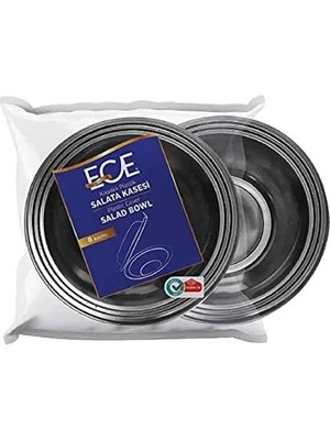 Kullan At Siyah Şeffaf Kapaklı Salata Kasesi 16 Adet