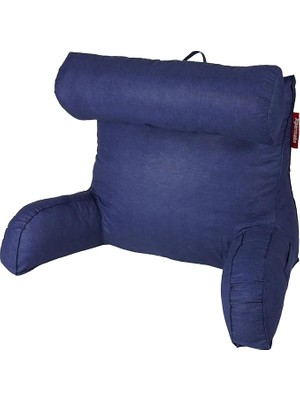 Comfortplus Tv Yastık, Kollu Yastık, Ayarlanabilir Sırt Destek Yastık, Boyun Desteği, Tv Yastık ve Üçgen Yastık, Fermuarlı Sırt Yastık, Bel Yastık (Lacivert)