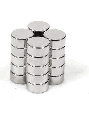 Magneteksan Ø6x3 mm Neodimyum Yuvarlak Silindirik Mıknatıs - 50 Adet Set