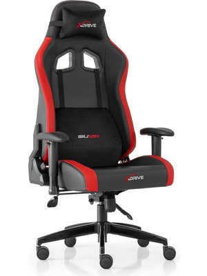 15'li Profesyonel Oyuncu Koltuğu Kırmızı/siyah