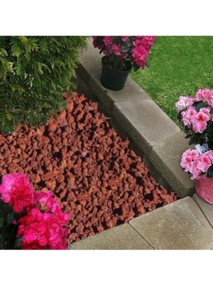 Pomza 5 Litre 5-10 mm Kırmızı Pomza Taşı Lav Taşı Volkanik Ponza