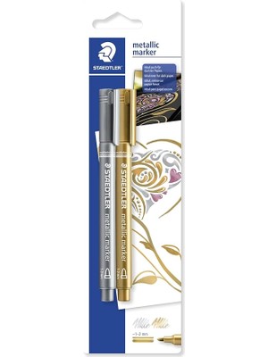 8323S Bk2 Metalik Markör 2'li Set