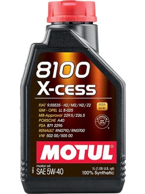 8100 X-Cess 5W40 1 Litre