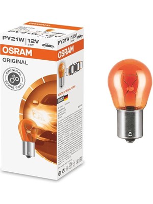 P21W 12V 21W 93 BAU15S 7507 Yakın Tırnak Sarı - 10 Adet