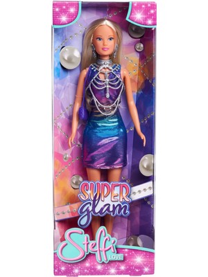 105733663, Steffi Love Super Glam, Özel Vücut Zinciri & Küpe Aksesuarı, Özel Işıltılı Elbise, 29CM