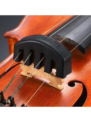 4/4 Keman Susturma Uygulaması 5 Çatal ile Sessiz Keman Susturucu