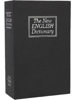 24CM Xl Büyük Boy Kitap Şeklinde Gizli Kasa Şifreli Kilitli Sözlük Para Mücevher Kasası