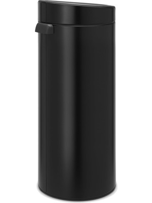 Dokunmatik Kumandalı Çöp Kutusu, 30 L, Paslanmaz Çelik, Mat Siyah, 30 L