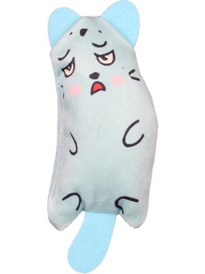 Vento Store Peluş Kedi Oyuncağı Kedi Otlu Catnipli Mavisi 1 Adet