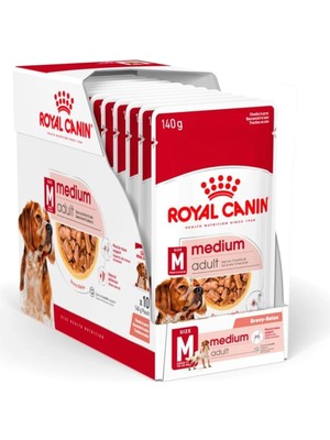 Medium Adult Gravy Yetişkin Köpek Yaş Maması 140 gr x 10 Adet