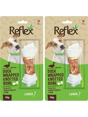 Reflex Ördek Etli Düğümlü Kemik 40 gr 2li Paket