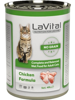 Vento Store Tahılsız Tavuk Etli Ezme Konserve Yetişkin Kedi Maması 400 gr