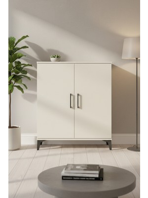 Silva Şifonyer 2 Raflı 2 Kapaklı Aytaşı - 88X30X106 cm