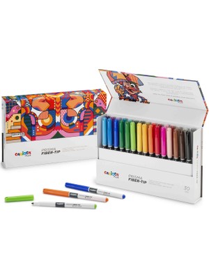 Plus Prısma Fiber Uç Keçeli Boya Kalemi 30LU (Sert )