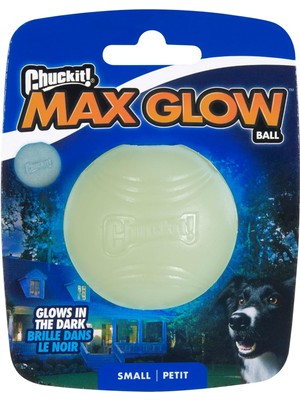 Vento Store Chuckit! Glow Gece Parlayan Köpek Oyun Topu – Fosforlu, Dayanıklı ve At-Getir Oyun Topu - (Small)