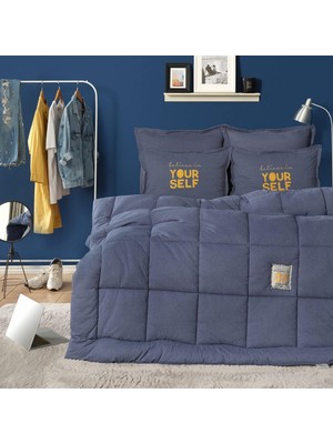 Vento Store Home Motto Comfort Tek Kişilik Uyku Seti Indigo