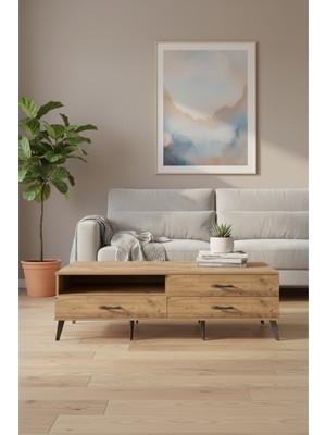 Aura Çam Tv Ünitesi: Tek Raflı, 3 Çekmeceli, Şık Tasarım (176CM)