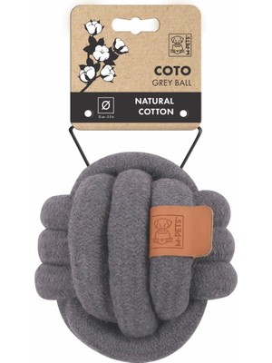 M-Pets Coto Grey Ball 15CM Örgü Top Oyuncak