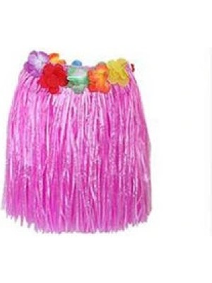 Marsilyan Hawaii Hula Eteği Pembe Renk 40 cm