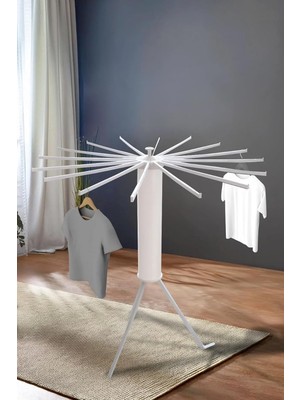 Vento Store Houseplus House Plus Hely Açılıp Kapanabilir 360° Dönebilen Kurutmalık Askısı Krem – KRT57058